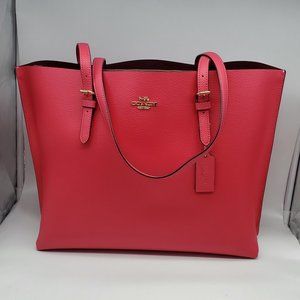 Coach Mollie Tote Bag Electric Pink Wine 1671